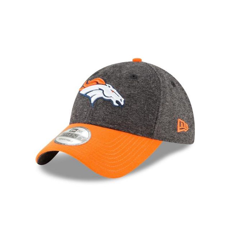 NFL Denver Broncos Tweed Turn 9Twenty Adjustable (RGT5484) - Grey New Era Caps